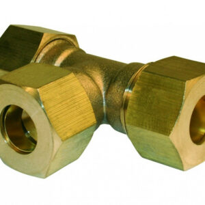 Raccord Té égal biconique laiton D.10 pour tube en cuivre
