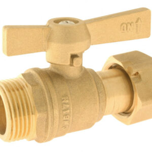 Robinet d'arrêt compteur 1/4 de tour, mâle / femelle 20 x 27 mm 20 x 27 mm