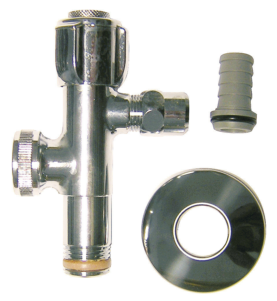 Robinet d'arrêt, mâle / mâle 12 x 17 mm 12 x 17 mm