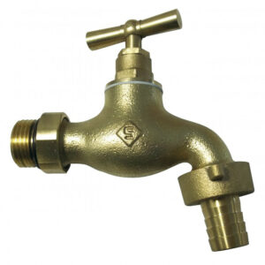 Robinet d'arrêt orientable auto-étanche à clapet, mâle/mâle 15x21 mm 20x27 mm