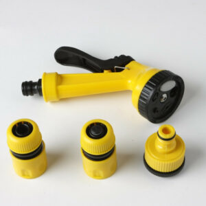 Set pistolet d'arrosage 5 jets + 3 raccords 12.5-15 mm