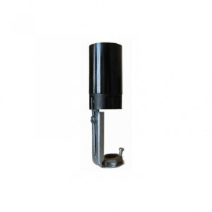 Support E14 TIBELEC, plastique, noir 60 W