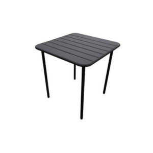 Table De Repas Café Carrée Anthracite 2 Personnes