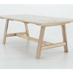 Table De Repas Soho Heritage Rectangulaire Gris 6 Personnes