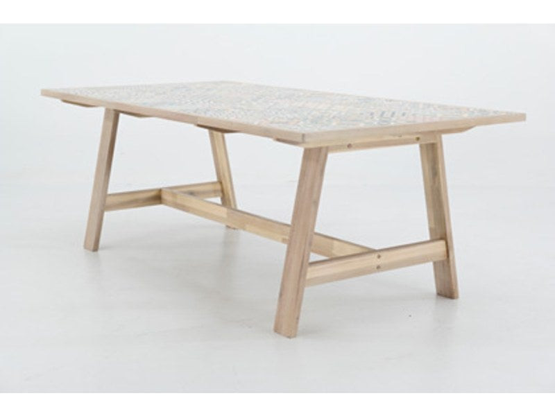Table De Repas Soho Heritage Rectangulaire Gris 6 Personnes