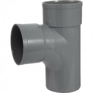 Té 87.30° en pvc à coller, femelle / mâle, D100