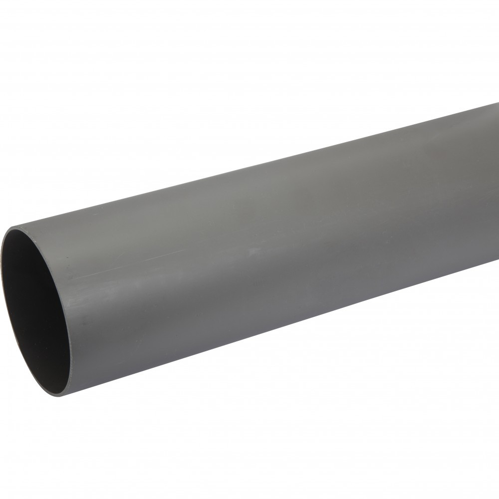 Tube d'évacuation PVC, Diam.100 mm, L.1 m