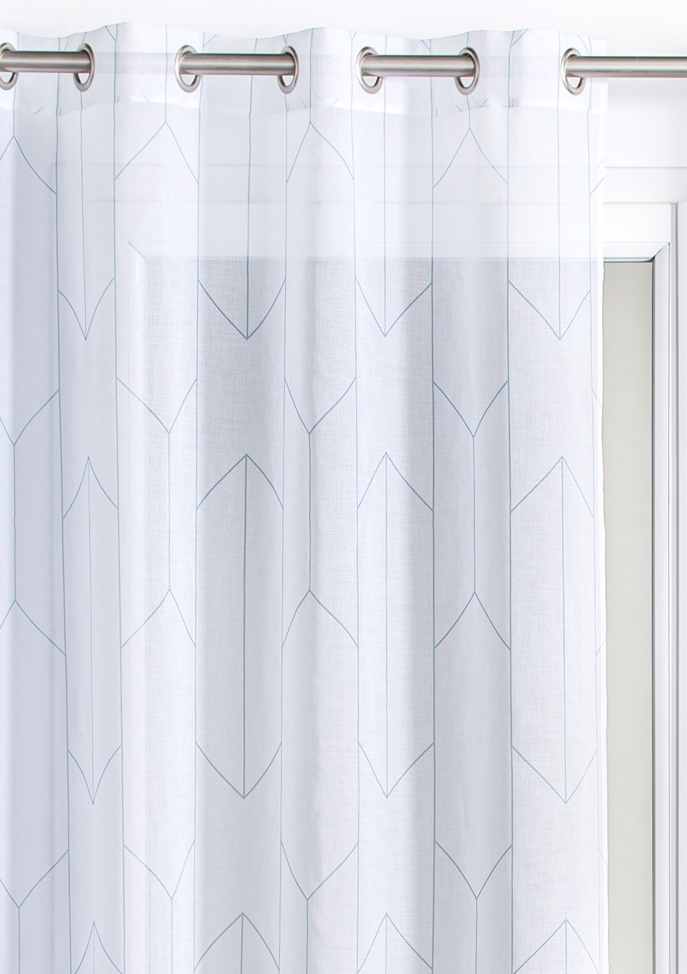 Voilage tamisant, Confort bleu l.140 x H.240 cm