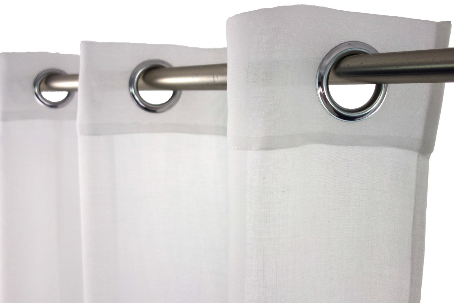 Voilage tamisant, Niagara blanc-blanc n°1 l.140 x H.260 cm
