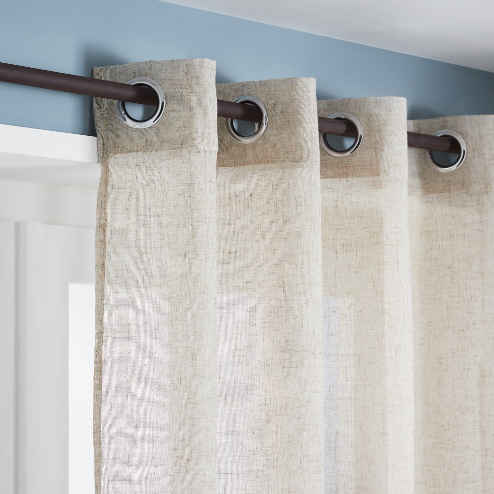 Voilage tamisant, Rio naturel l.140 x H.240 cm
