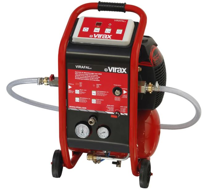 Centrale de désembouage 1,5 kW Virafal + injecteur + reducteur additifs + poignée VIRAX 295053