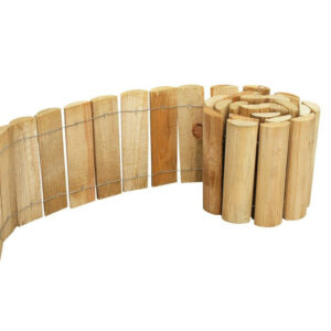 Bordure à dérouler bois, CERLAND, H.20 x L.180 cm, naturel