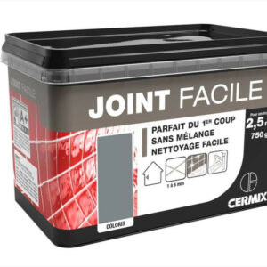 Joint pâte carrelage CERMIX gris moyen 0.75 kg, 2.5 m² Joint facile gris moyen 2
