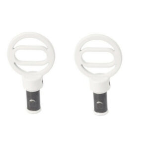 2 embouts pour barre de vitrage, Diam.10 mm, blanc mat Design, CESSOT