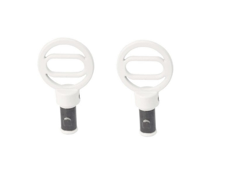 2 embouts pour barre de vitrage, Diam.10 mm, blanc mat Design, CESSOT