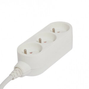 Multiprise filaire compact, 3 prises blanc CHACON