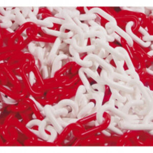 Chaîne en plastique 5 m rouge et blanche N°8 LS sachet TALIAPLAST 530122