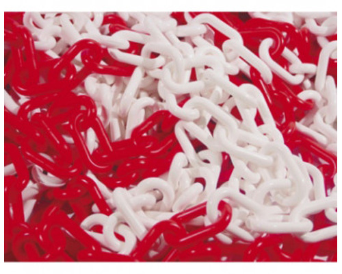 Chaîne en plastique 5 m rouge et blanche N°8 LS sachet TALIAPLAST 530122