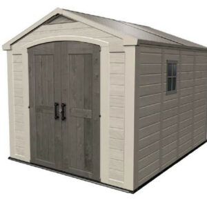 Abri de jardin PVC aspect bois 8,5m2