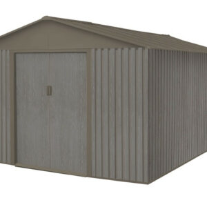 Abri jardin métal - Aspect BOIS VIEILLI 1014 - 13,51 M²- GRIS