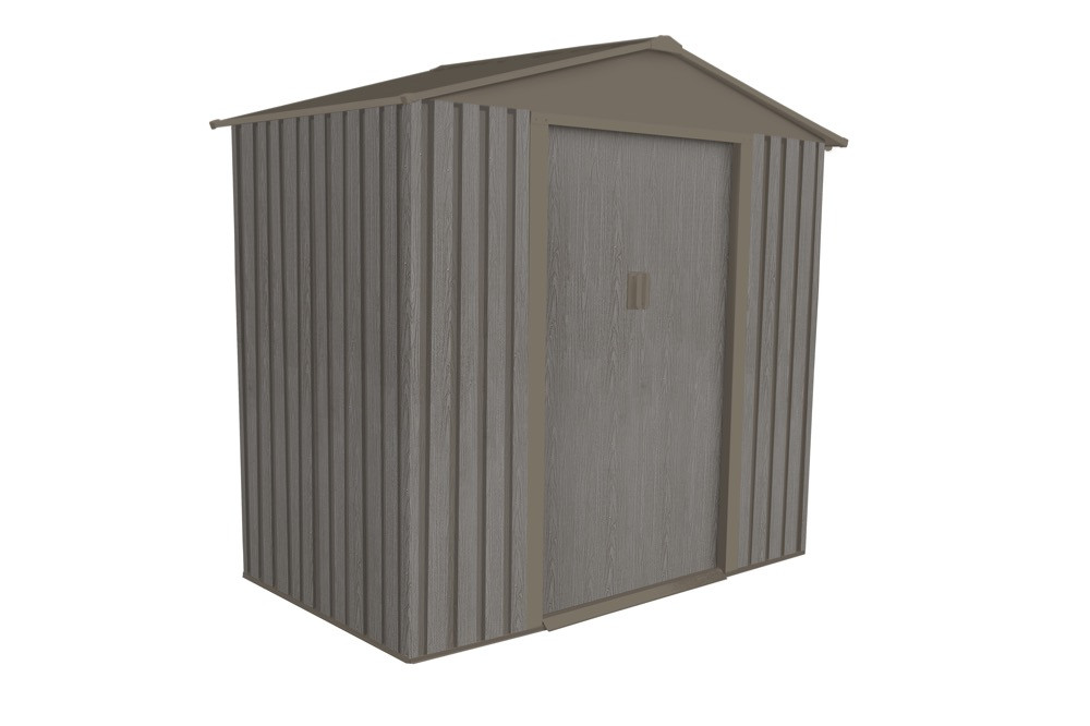 Abri jardin métal - Aspect BOIS VIEILLI 64 - 2,43 M²- GRIS