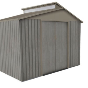 Abri jardin métal - Aspect BOIS VIEILLI 9363 - 5,44 M²- GRIS