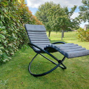 Bain de soleil Swing Luxe Monaco en aluminium - Gris anthracite