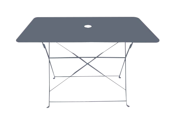 Table rectangulaire d'extérieur pliante Bistro en acier - Gris