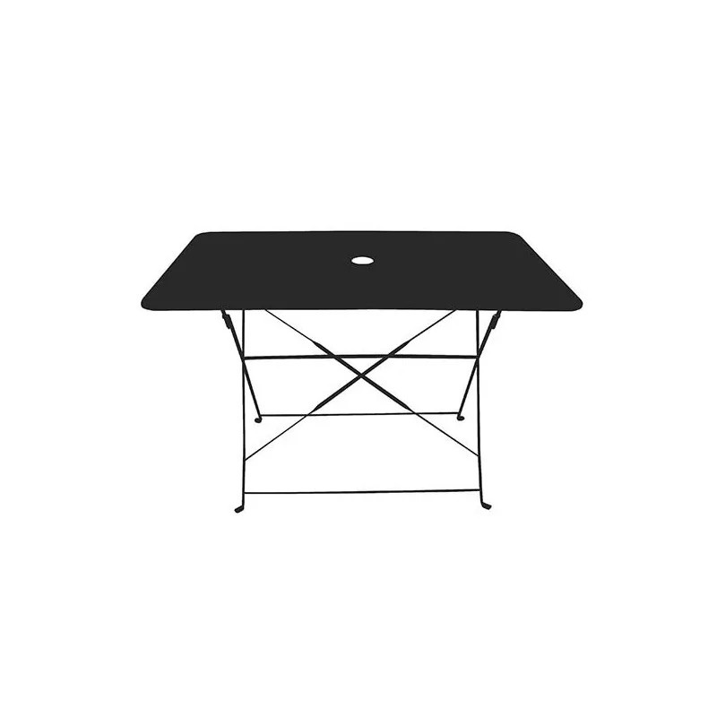 Table rectangulaire pliante en acier 110 x 70 cm