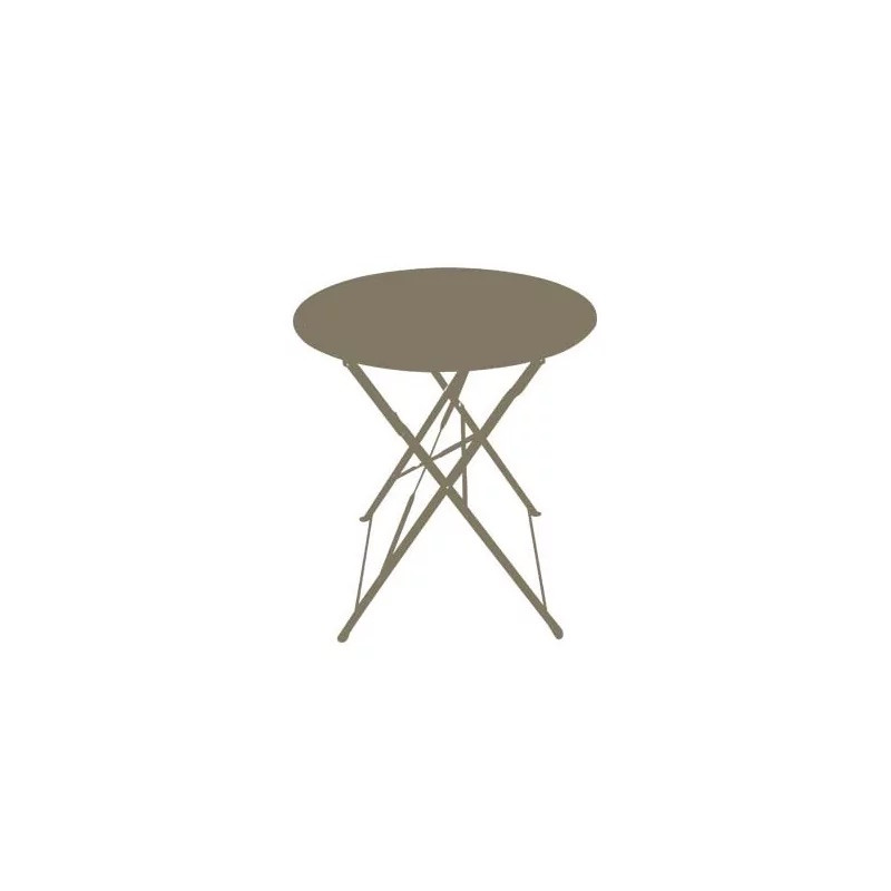 Table ronde pliante en acier Ø60 cm