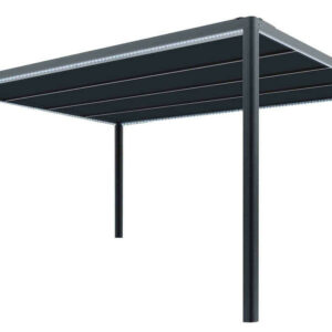 TOIT TERRASSE ALU - Couv'terrasse® E STORE- 9M² - GRIS