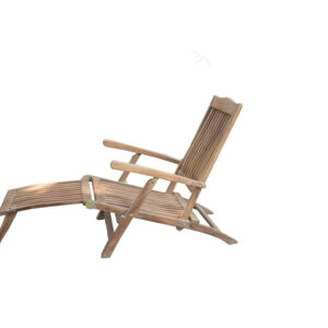 Transat Relax en bois - repose-pied détachable - dossier inclinable