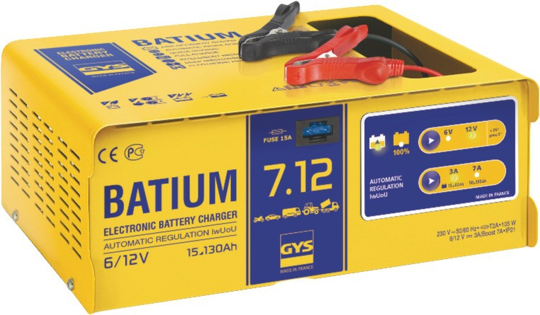 Chargeur automatique BATIUM 7.12 6 / 12 V GYS 024496