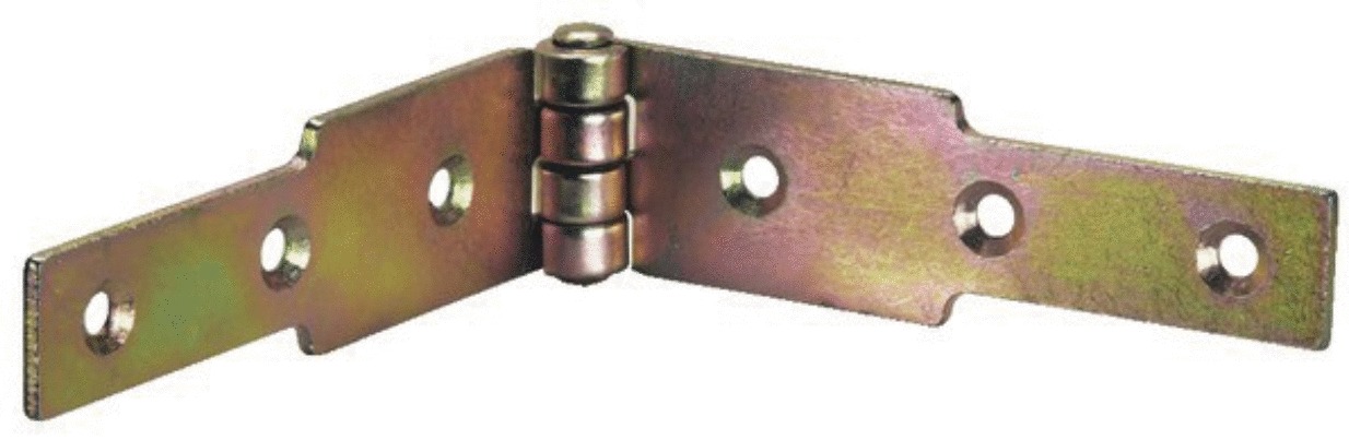 Charnière à congés à nœud roulé modèle 1014 60 x 300 mm épaisseur 3,5 mm acier zingué MONIN 427270