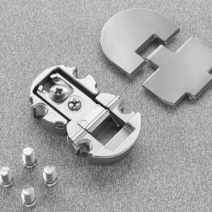 Charnière centrale avec cache PACTA inox SALICE FRCK59RXXXI