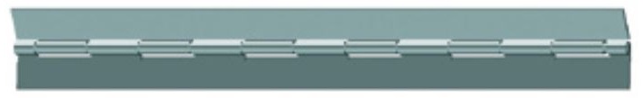 Charnière piano forte longue 1980 x 40 mm diamètre nœud 3 mm épaisseur 1,5 mm MONIN 477350
