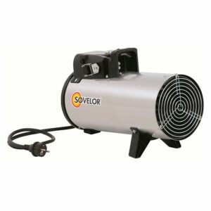 Chauffage mobile électrique inox 3000W  SOVELOR D3I monophasé
