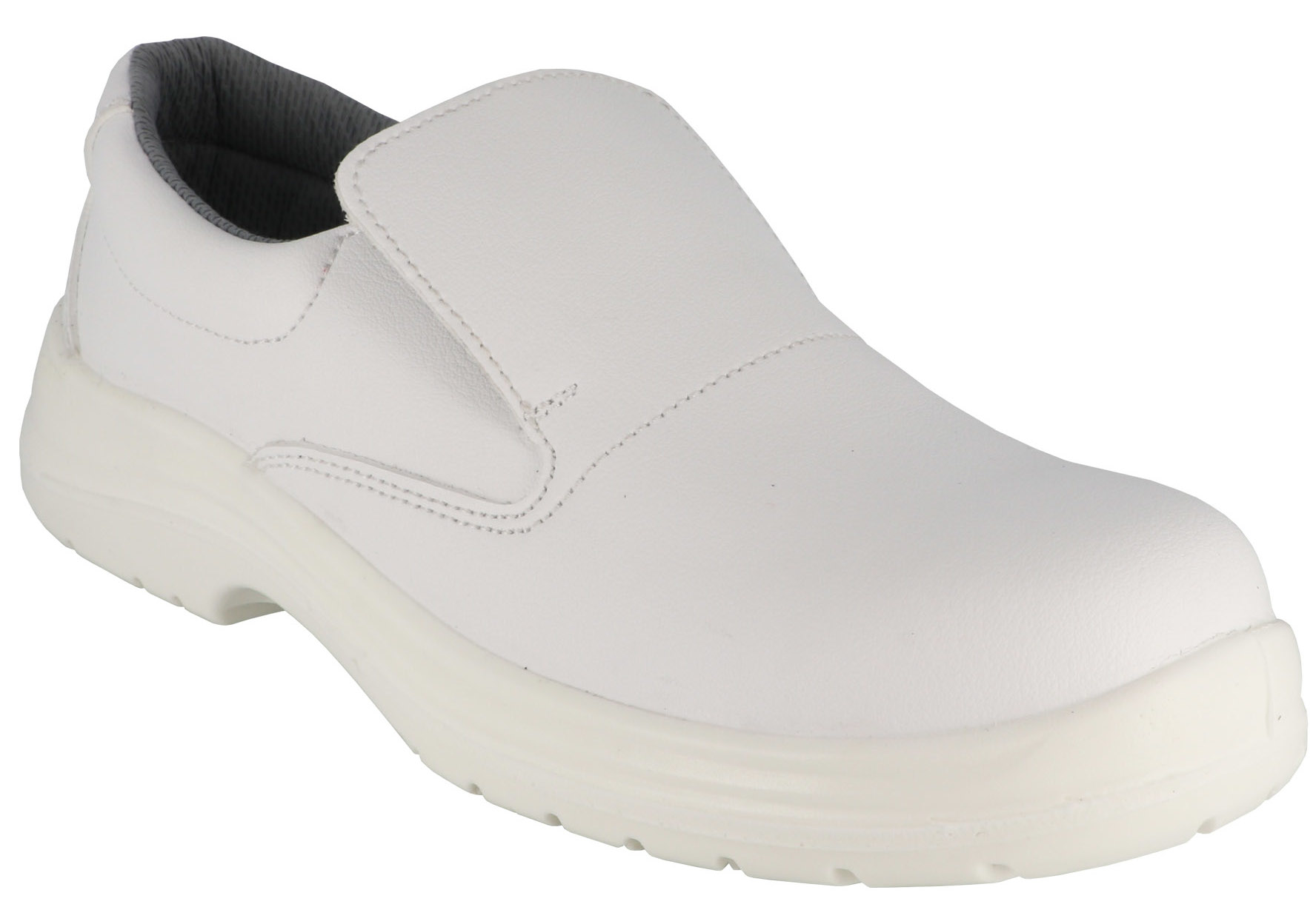 Chaussure basse type mocassin VIGO S2 FO SR microfibre blanc pointure 44 SINGER VIGO44