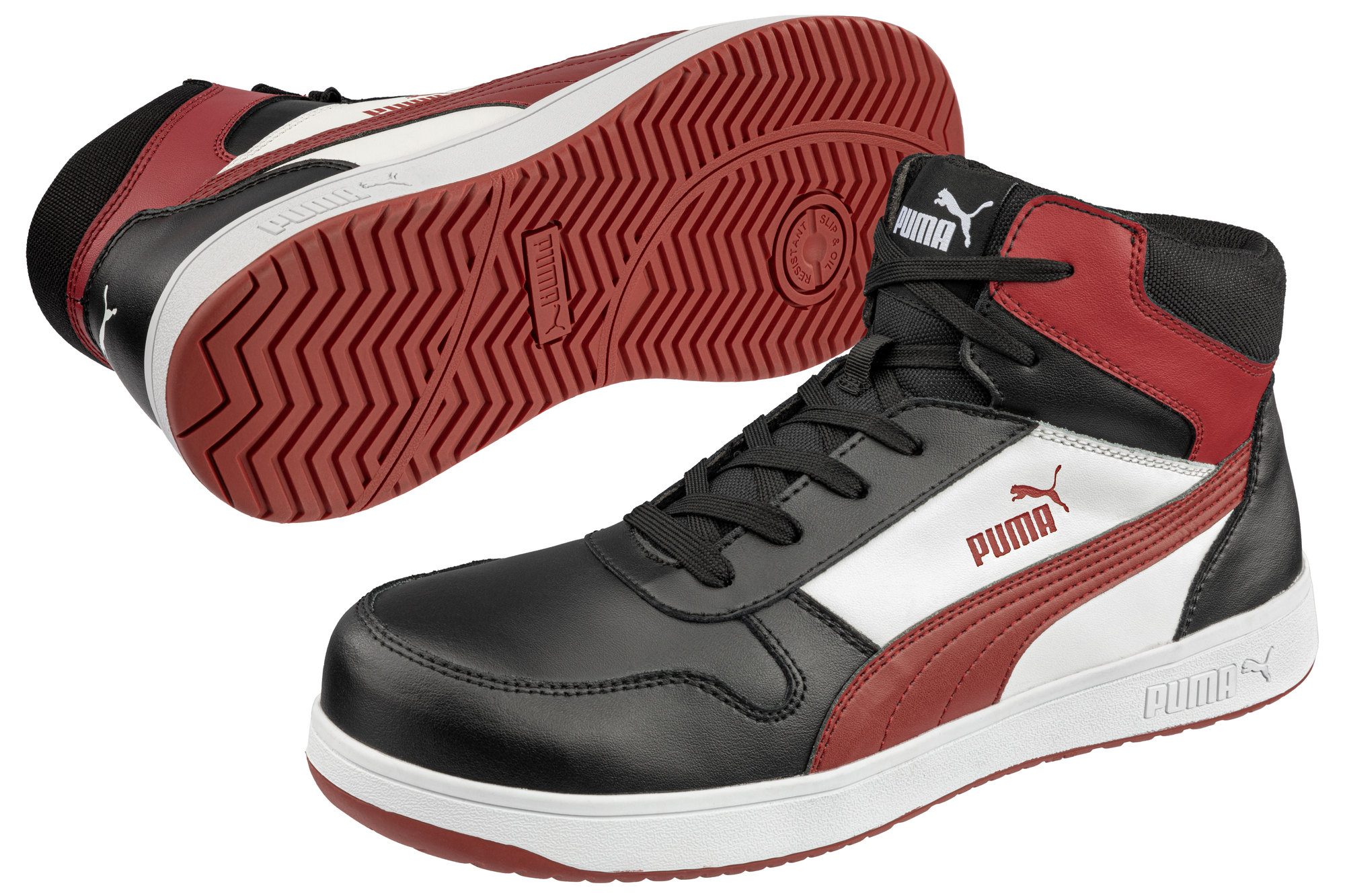 Chaussure de sécurité Frontcourt noir/blanc/rouge S3L P 43 PUMA 630050201000043