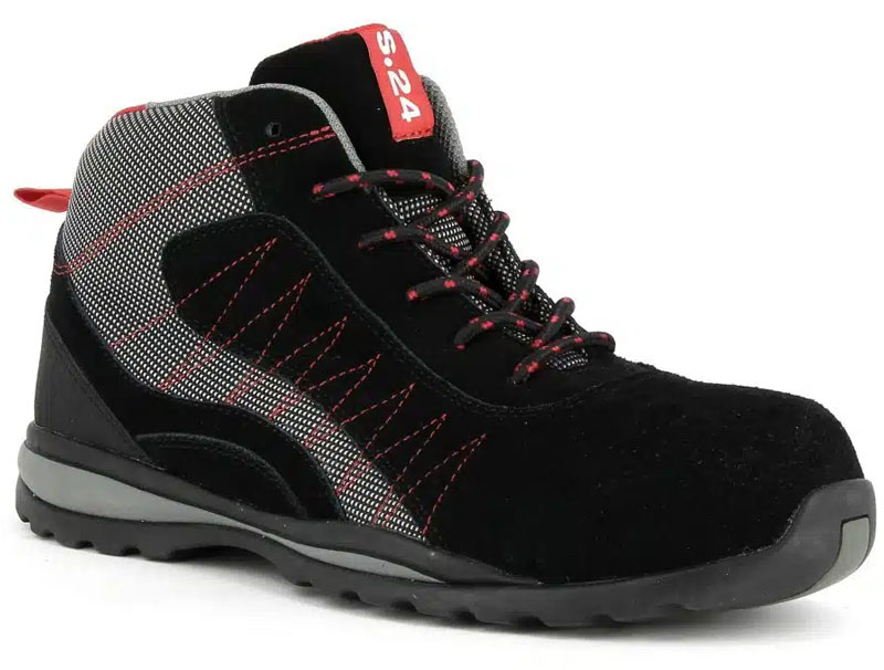 Chaussure de sécurité haute S1P HRO HI CI SRA MOUVEMENT noir/gris P40 S24 LEVANT-40