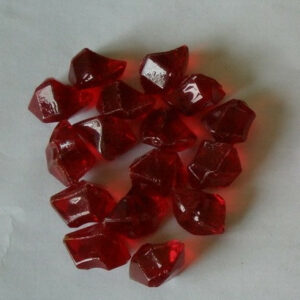 Pierres décoratives en fibre de verre rouge