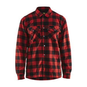 Chemise de travail à manches longues Flannelle doublée rouge/noir T4XL BLÅKLÄDER 3225113156994XL