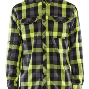 Chemise flannelle noir/jaune fluo T4XL BLÅKLÄDER 3299115399334XL