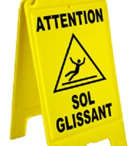 Chevalet de signalisation ''Sol glissant'' 600 x 275 mm NOVAP 4291000