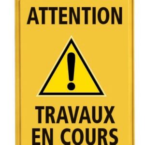 Chevalet de signalisation ''Travaux en cours'' 600 x 275 mm NOVAP 4291017