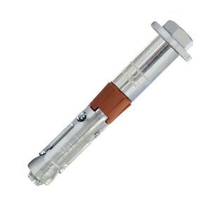 Cheville de sécurité acier électrozingué ETE option 1 M8 x 120 mm vis TH en boîte de 30 SCELL-IT HVE12/50