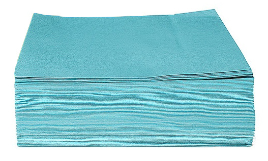 Chiffon non tissé industriel bleu lisse 30 x 38 cm de 10 sachets de 50 formats COMPAS ALAIN AQUATEX.A