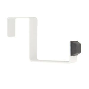 Butée de porte amovible CHRISLIGNE acier blanc L.12 x H.6.7 x l.2 cm