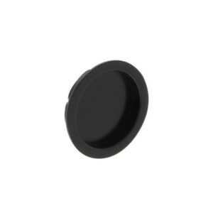 Poignee porte coulissante ronde zamak noir