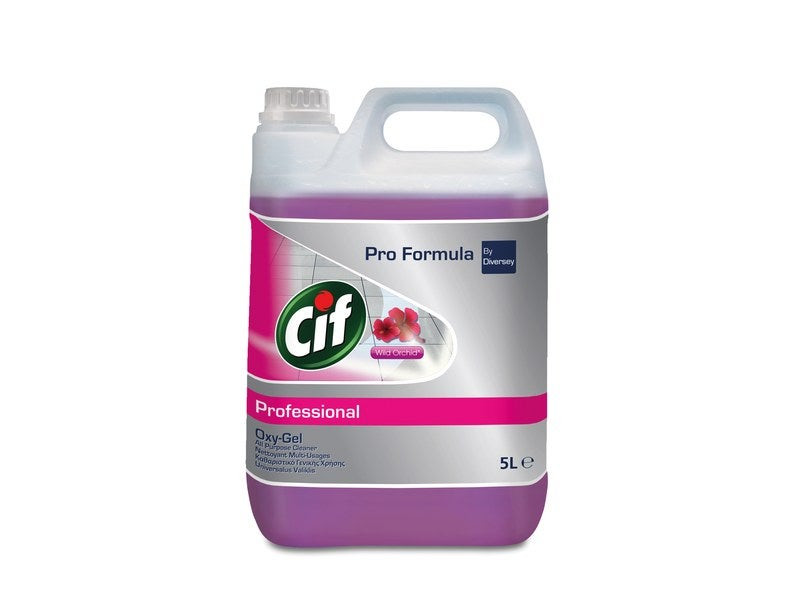 Nettoyant liquide multisurface CIF Pro Formula Oxy-gel orchidées 5L